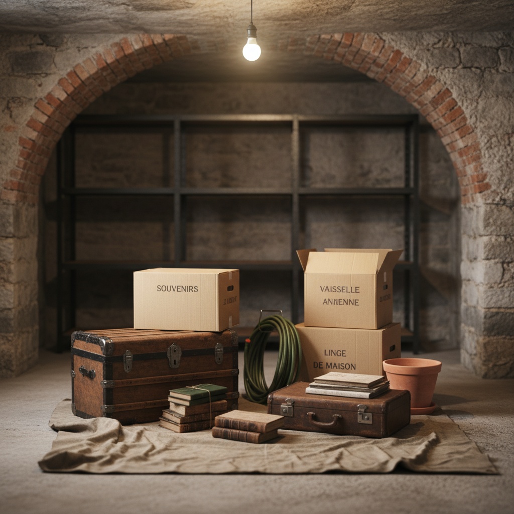 Désencombrement d'une cave parisienne typique