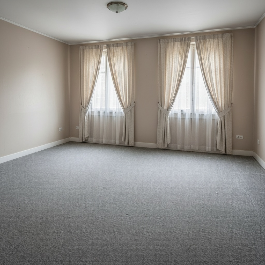 Même pièce vide et propre après notre intervention