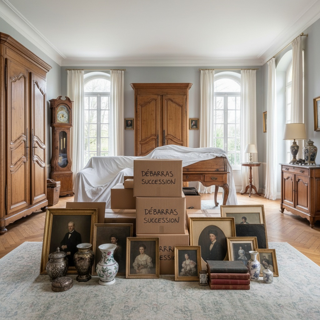 Débarras d'une grande villa suite à une succession