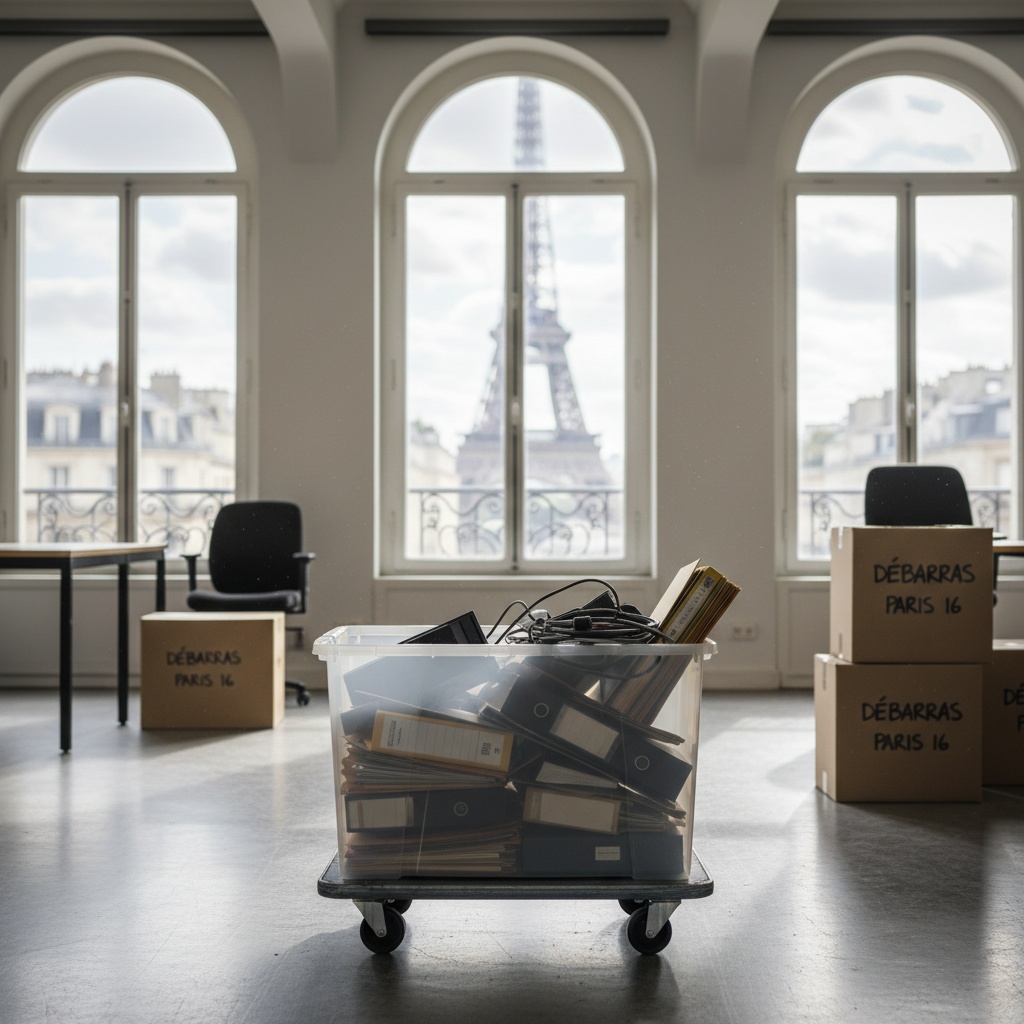 Débarras de bureaux professionnels près du Trocadéro