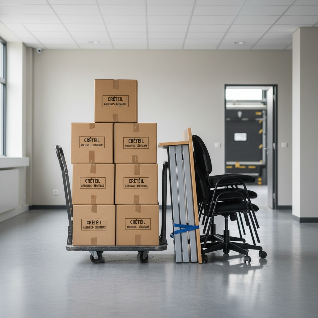 Évacuation d'archives et de mobilier de bureau à Créteil