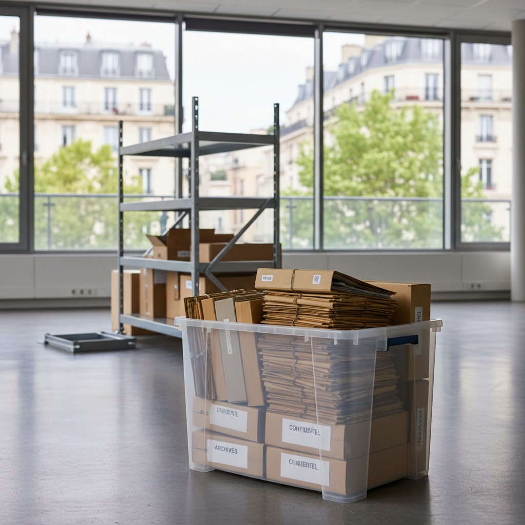 Débarras de bureaux professionnels et d'archives confidentielles