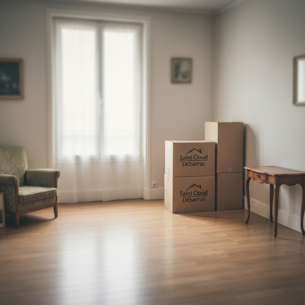 Même pièce vide et propre après notre intervention