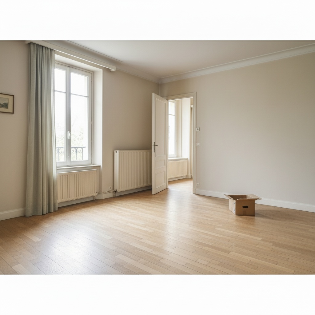 Le même appartement à Saint-Mandé, vide et propre après notre intervention.