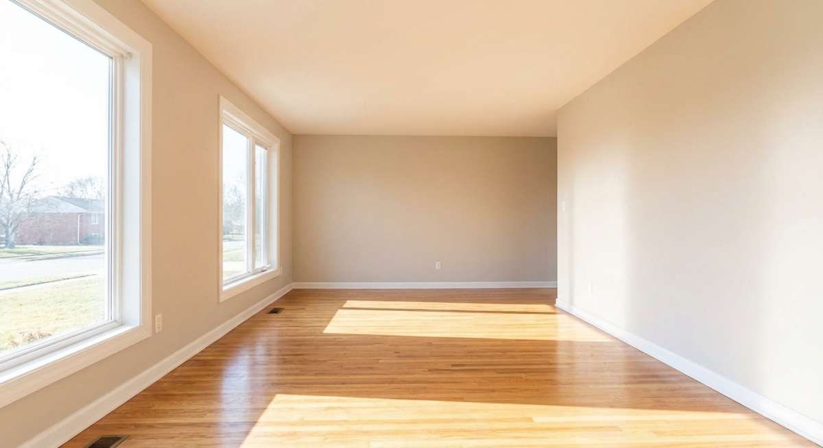 Espace vide et nettoyé après intervention de débarras professionnel