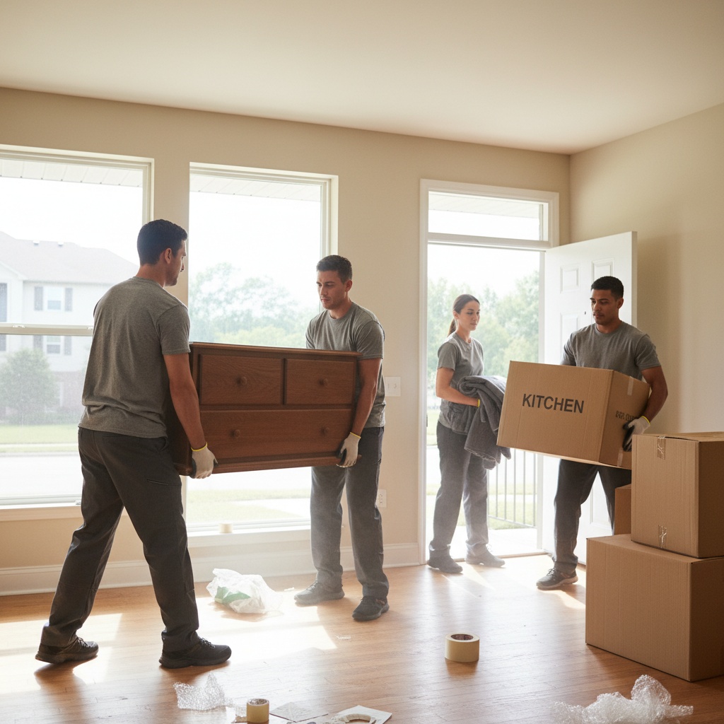 Équipe de débarras professionnelle vidant un appartement à Les Lilas