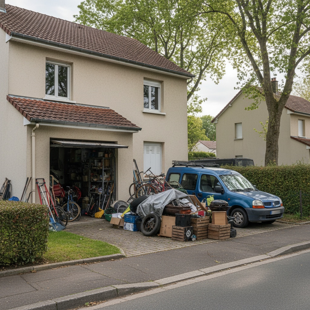 Maison à Villemomble avec encombrants à enlever