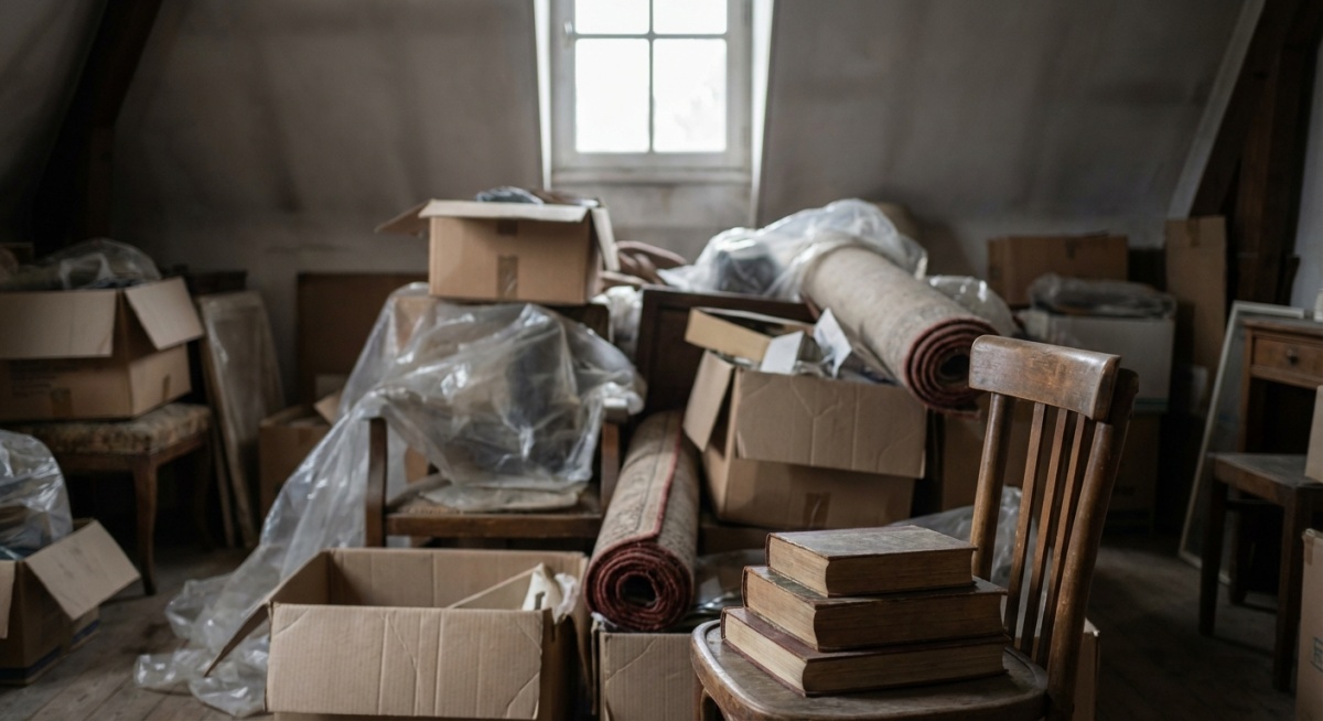 Photo avant débarras - grenier encombré à Meudon