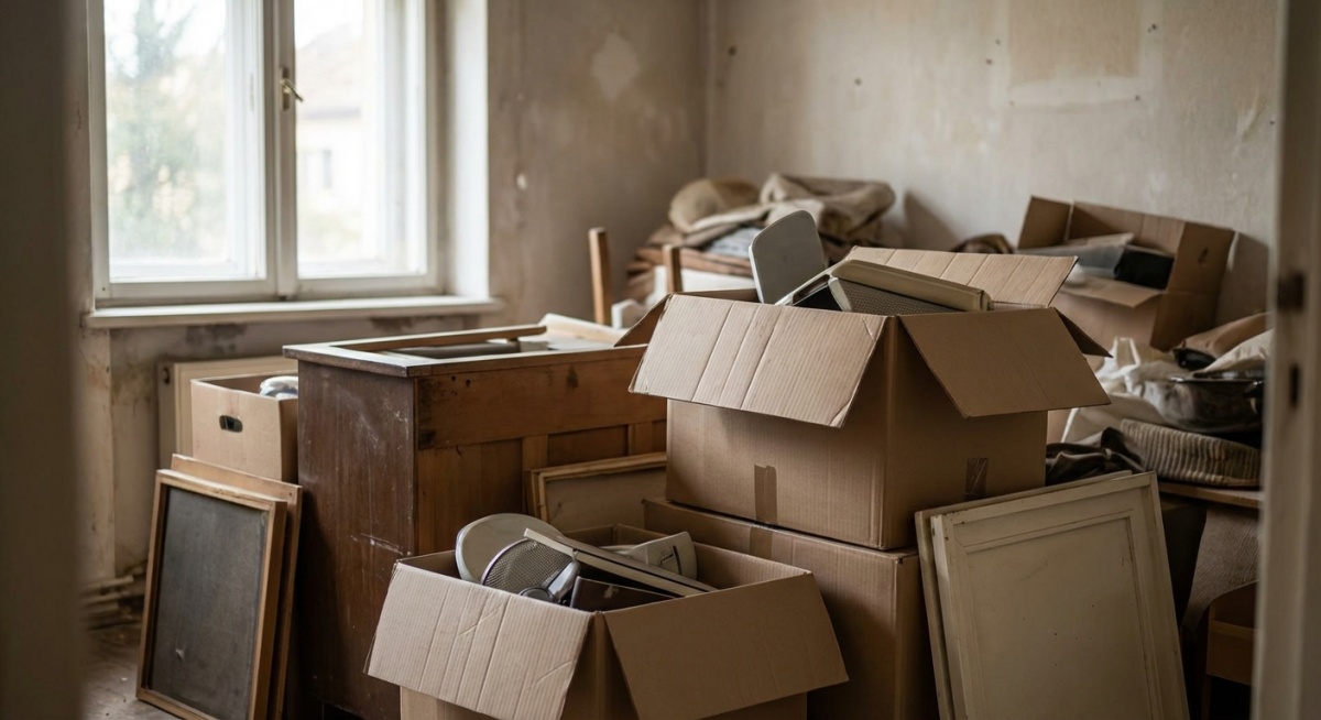 Photo avant débarras - espace encombré