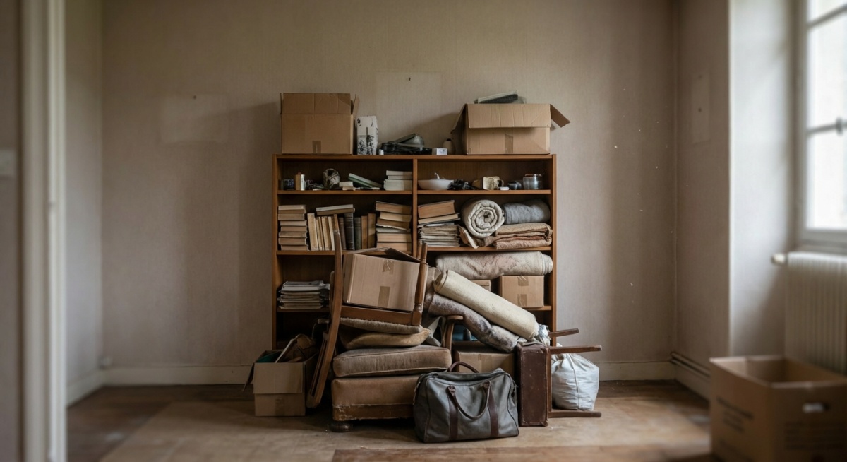 Photo avant débarras - maison encombrée à Louveciennes