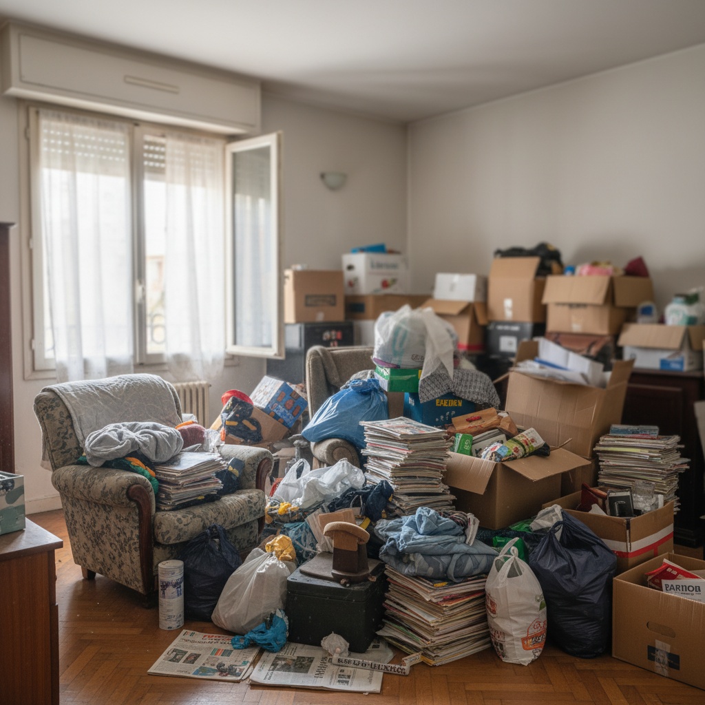 Avant - Appartement encombré à Neuilly-Plaisance