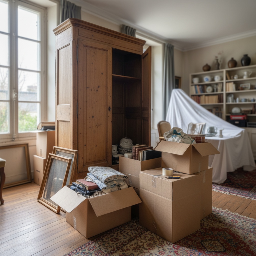 Débarras d'une maison ancienne encombrée à Saint-Maur