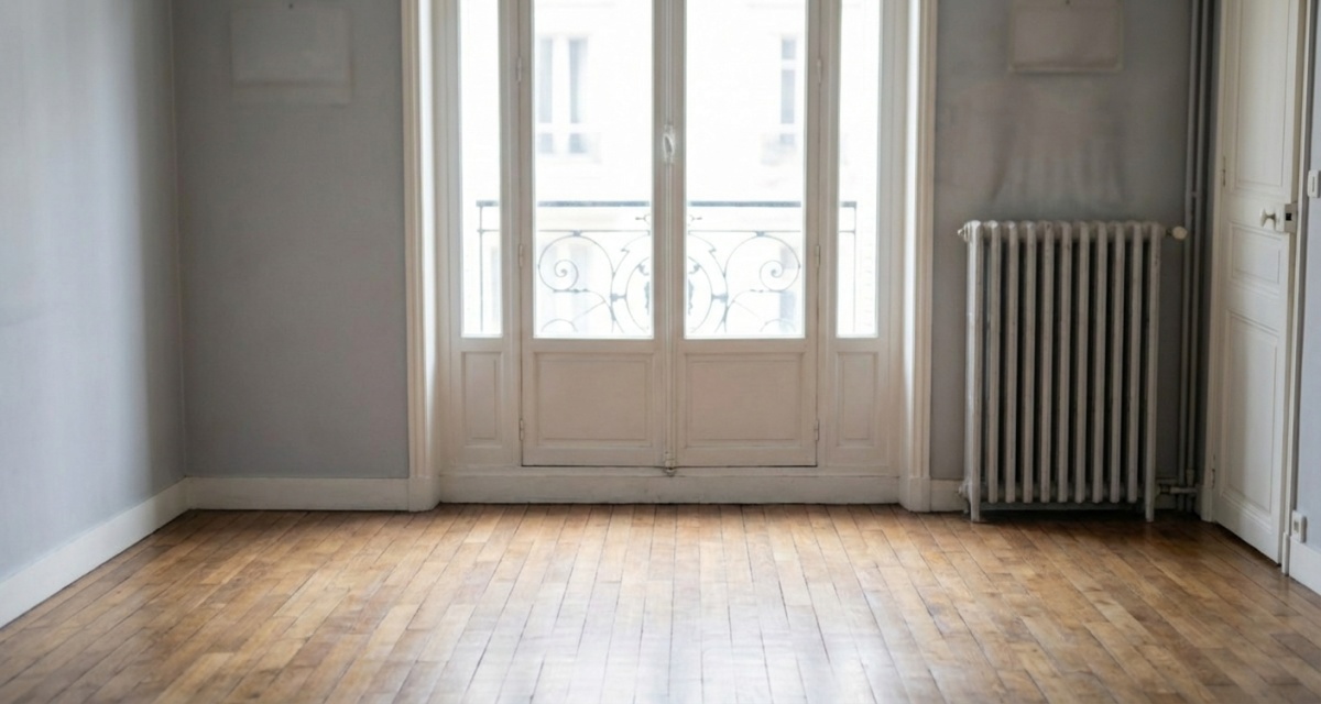 Photo après - appartement parisien complètement vidé et nettoyé