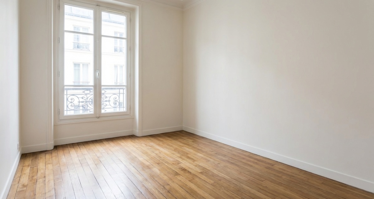 Photo après débarras - appartement vide et nettoyé
