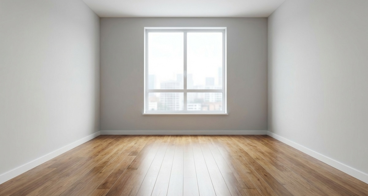 Pièce vide et propre après débarras