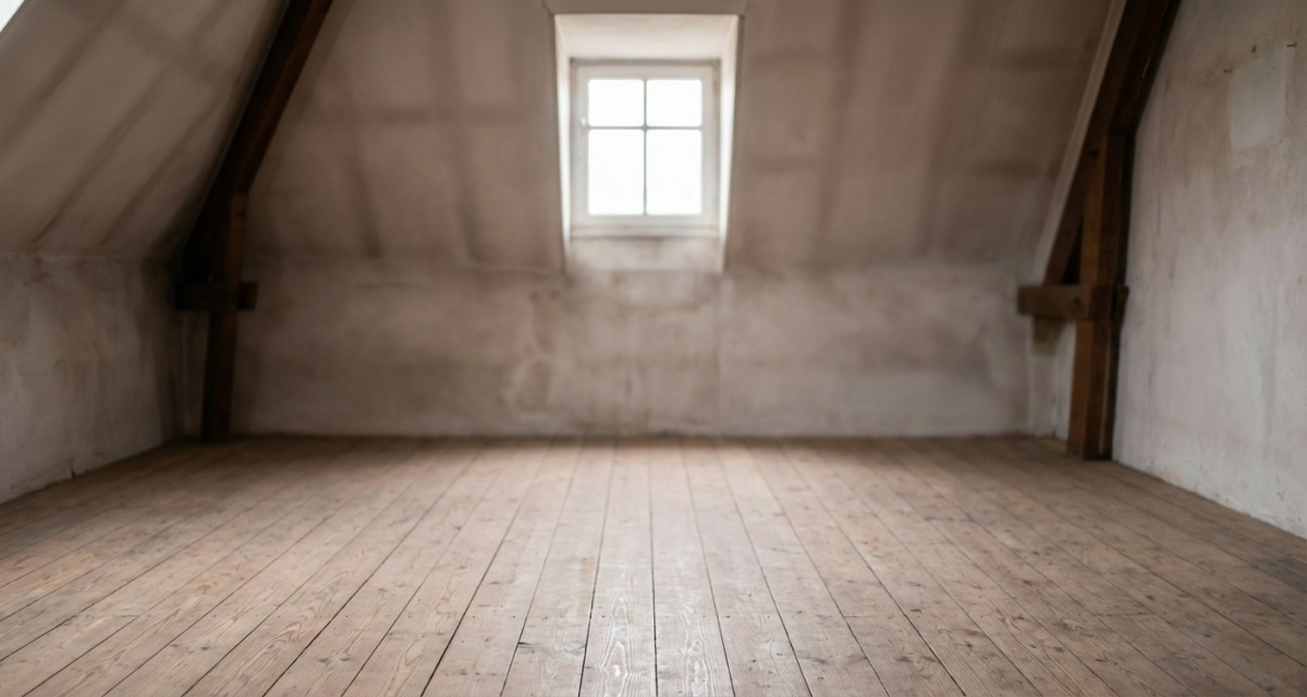 Photo après débarras - grenier vide et propre