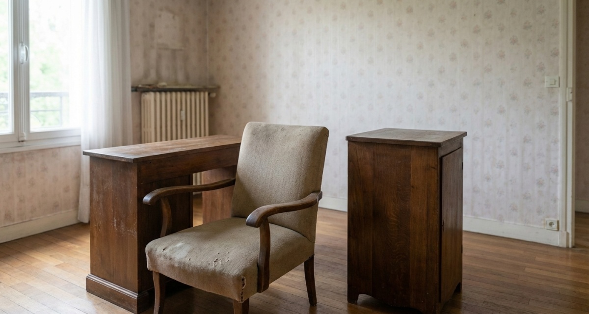 Photo après débarras - pièce vidée et nettoyée à Garches