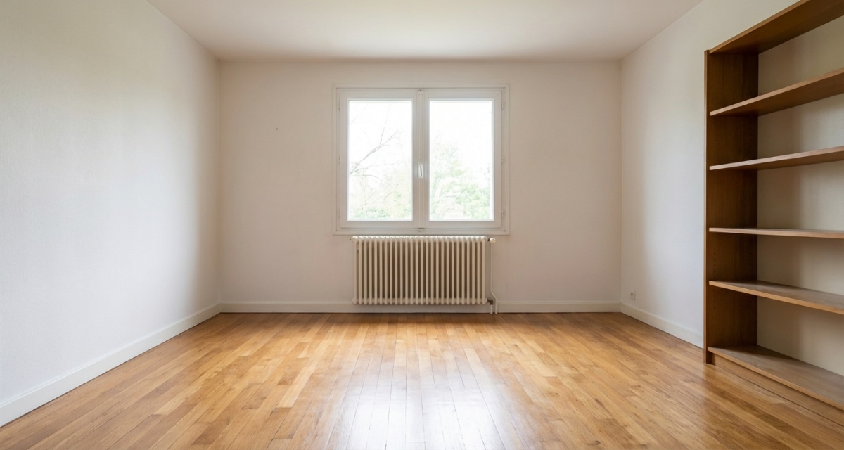 Photo après - propriété vide et nettoyée