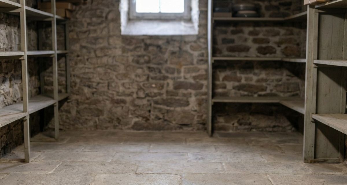 Cave propre et vide après débarras professionnel