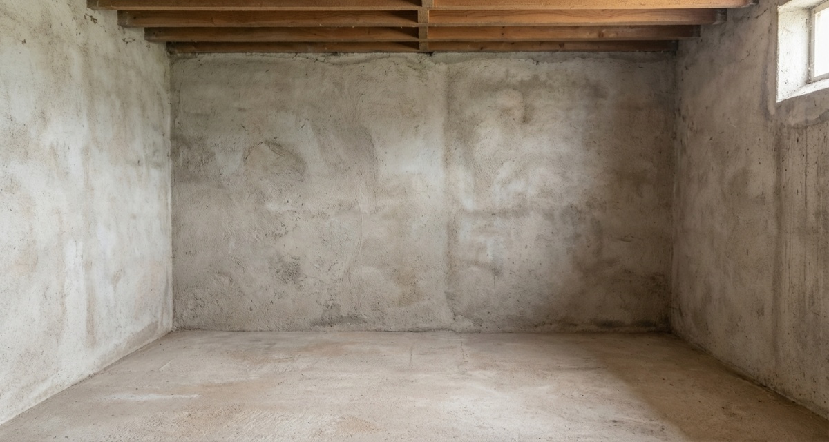 Cave vide et nettoyée après débarras