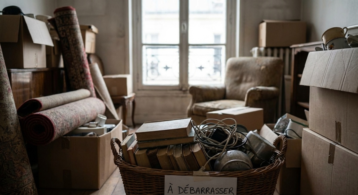 Encombrement : débarras d'un appartement trop rempli de meubles et objets