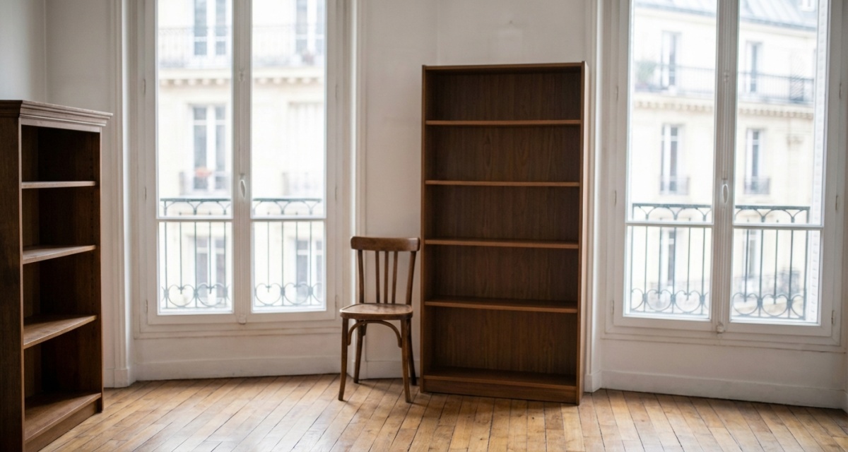 Photo après - appartement parisien vide et propre